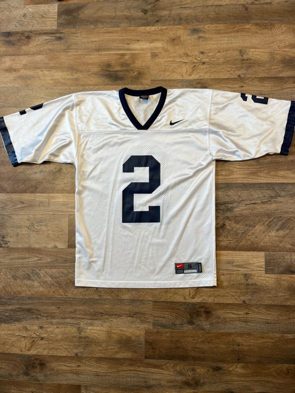 Penn State Nike White & Navy Number 2 Mesh Football Jersey Size Small